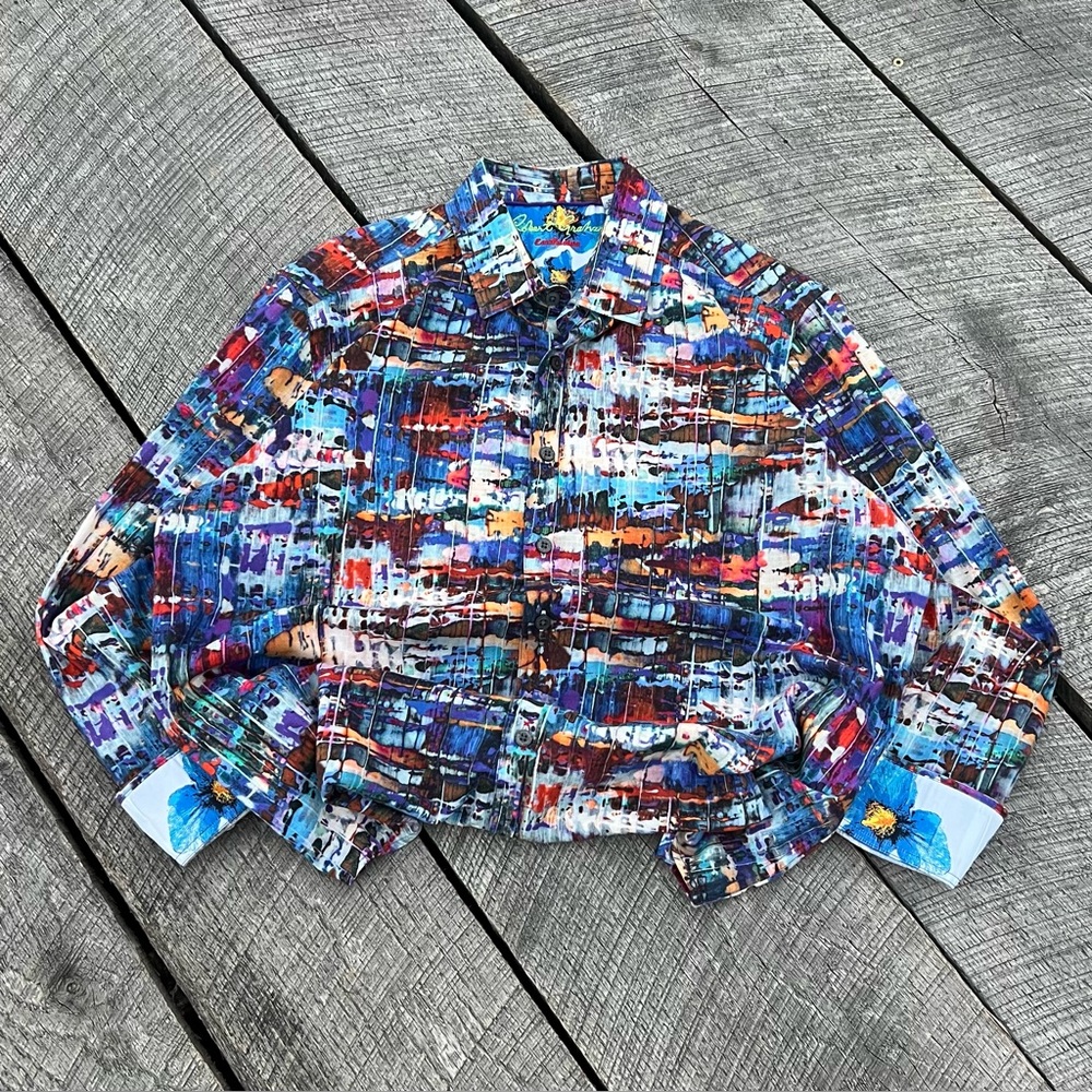 Robert Graham Exclusive Floral Cuff Button Down Shirt